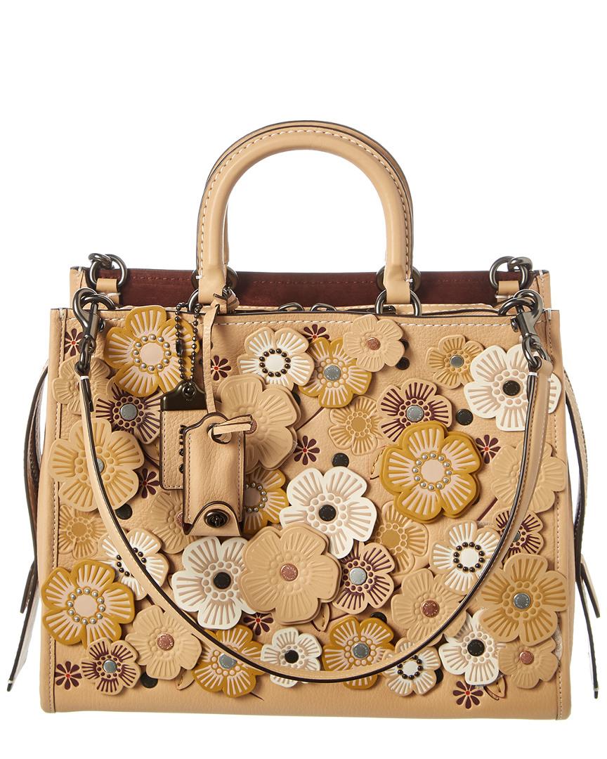 coach rose tote