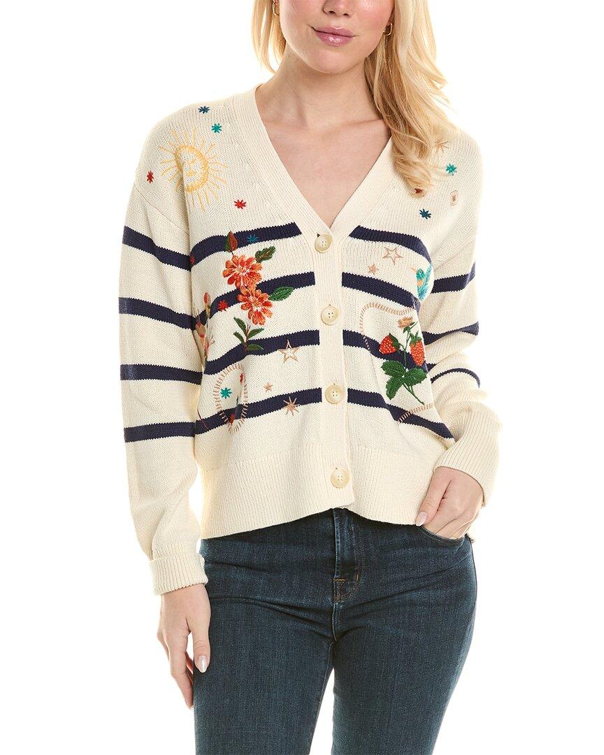 Johnny Was Lyonne Cardigan in Natural Lyst