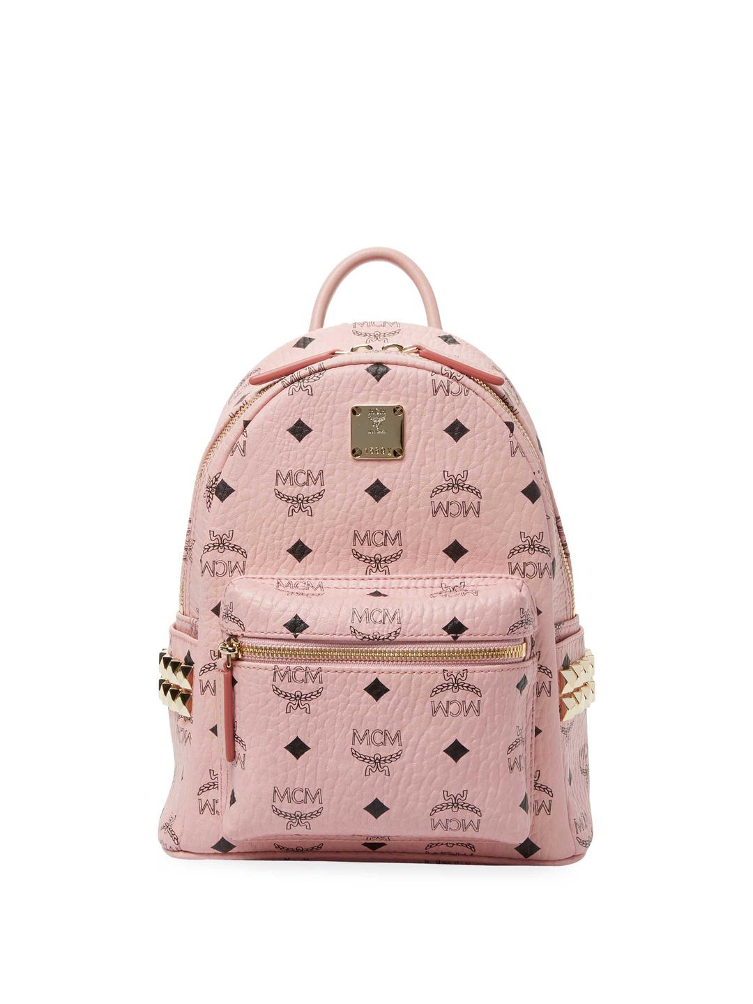 mcm backpack pink mini