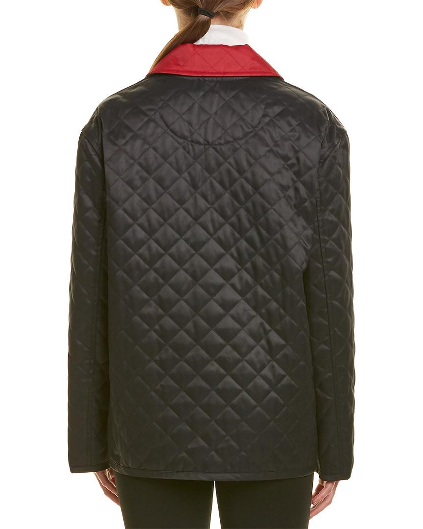 diamond quilted barn jacket