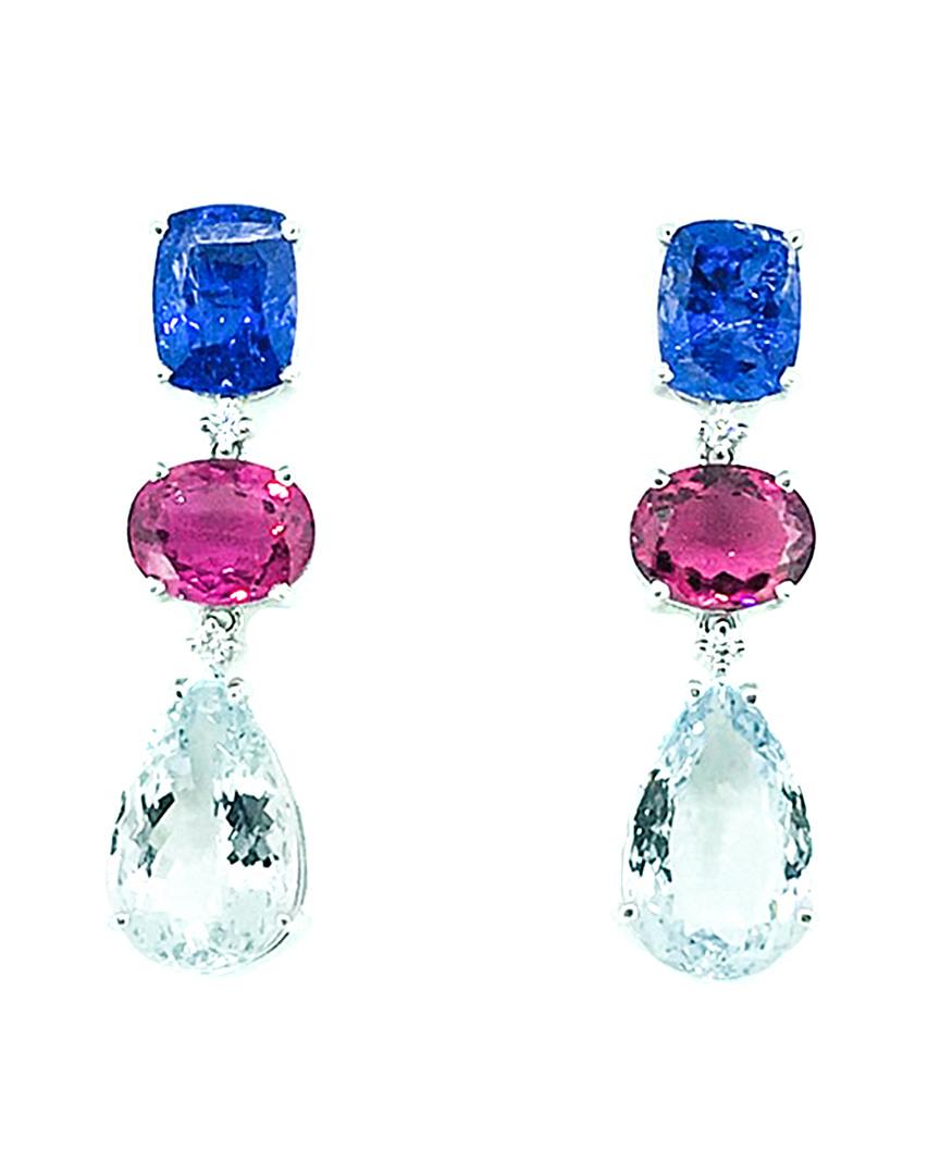 Arthur Marder Fine Jewelry 18k 6.79 Ct. Tw. Diamond & Gemstone Drop ...