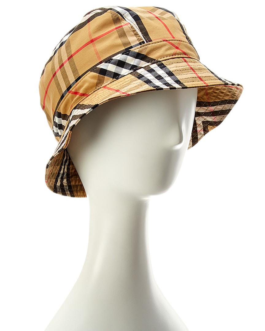 Burberry Vintage Check Cotton Blend Bucket Hat for Men | Lyst