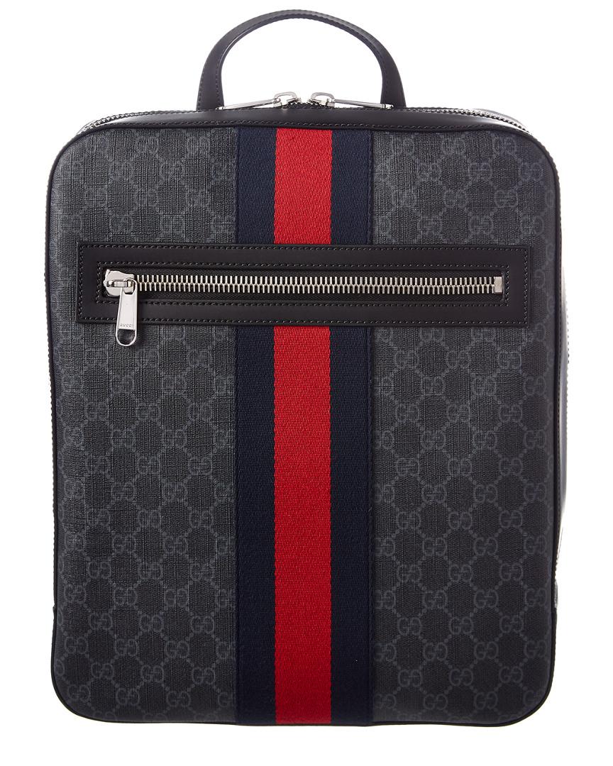 black gucci supreme backpack
