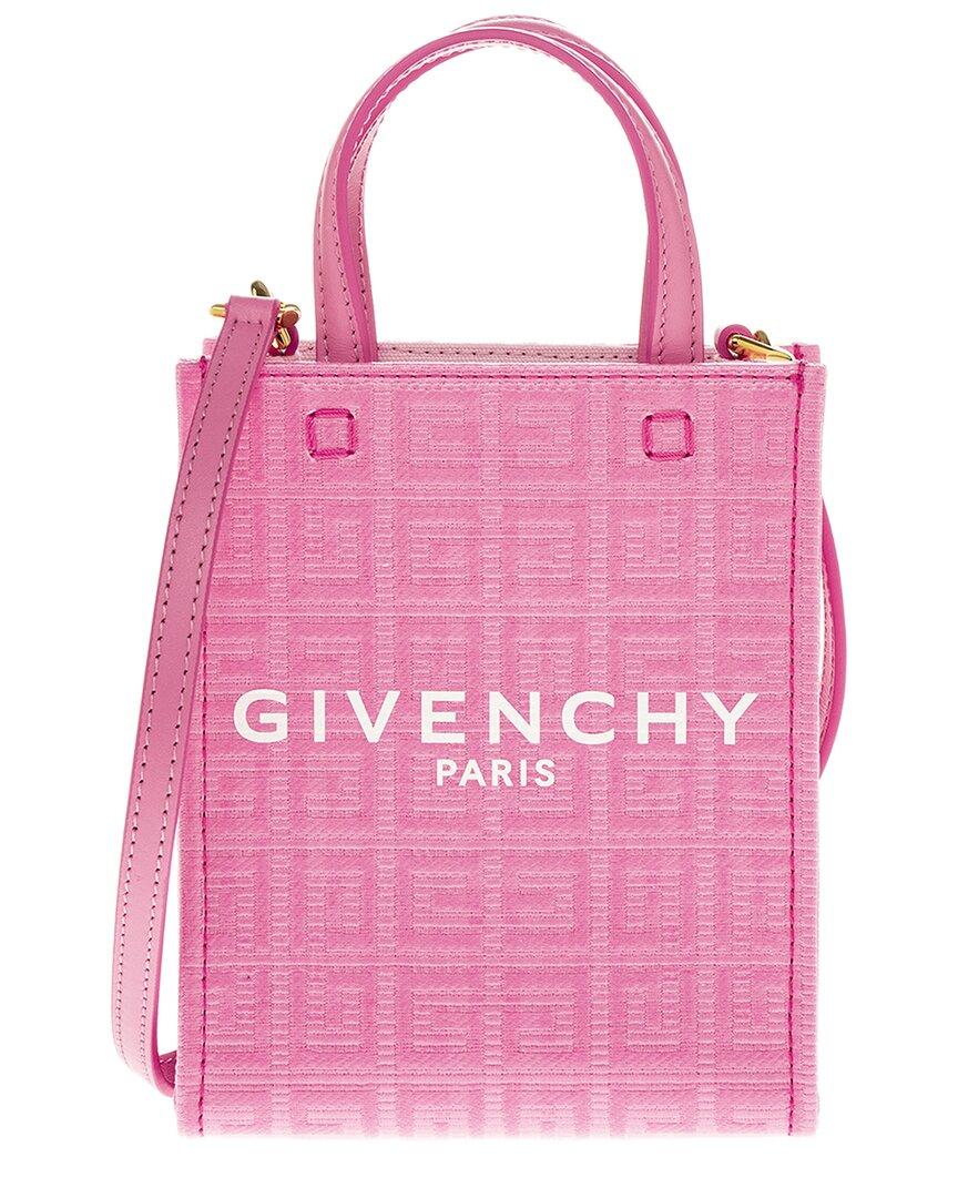 Givenchy G Vertical Mini Canvas Tote in Pink | Lyst