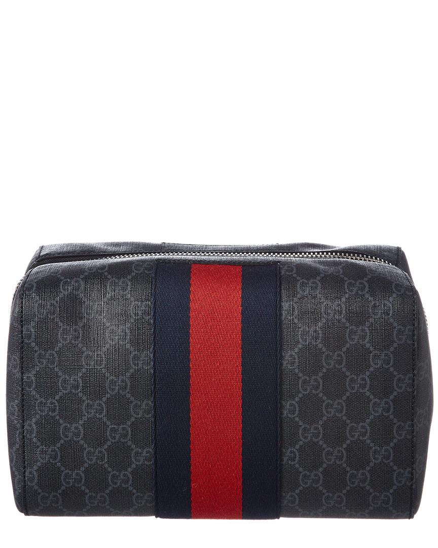 Gucci Black GG Supreme Toiletry Case for Men Lyst