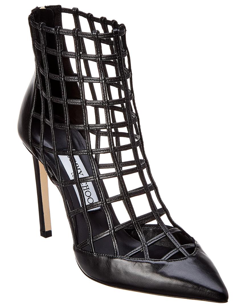 jimmy choo caged booties