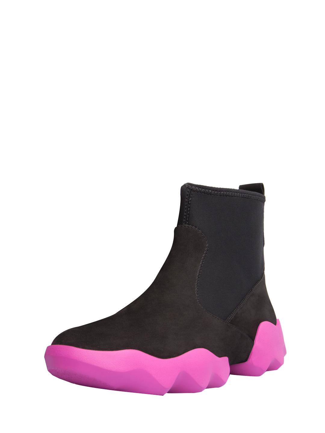 Manhattan Banket tempo Camper Leather Dub Contrast Sole Ankle Boots in Black/Pink (Black) - Lyst