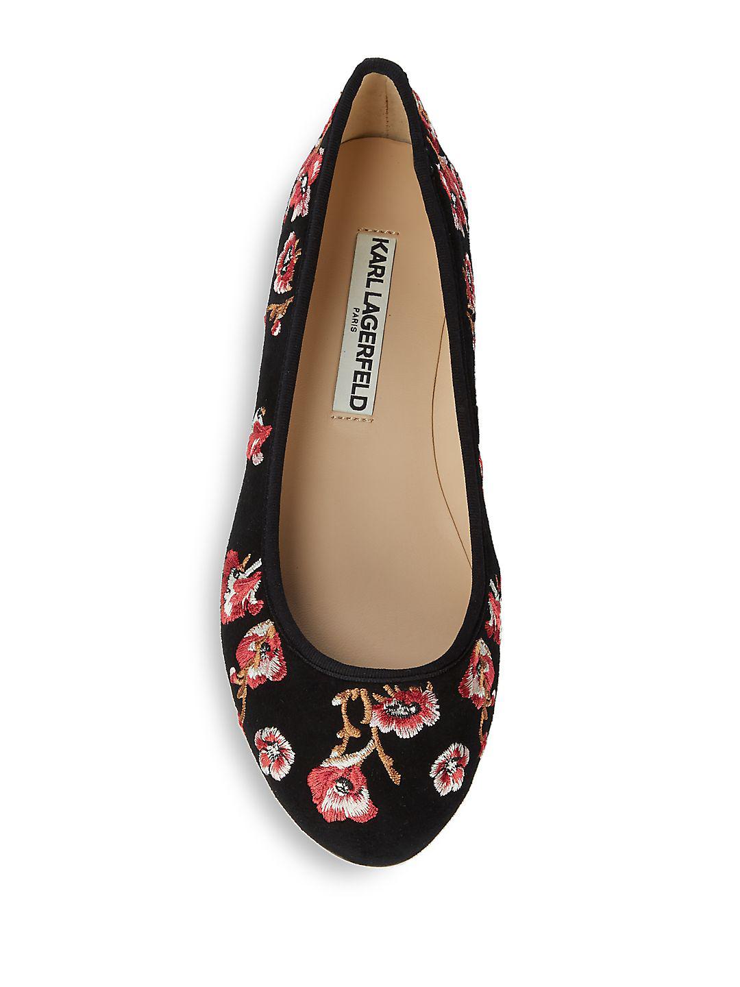 karl lagerfeld leroux ballet flats