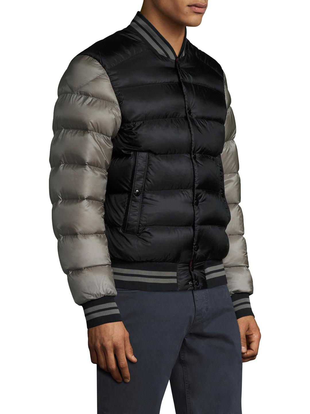 moncler quilted bomber jacket