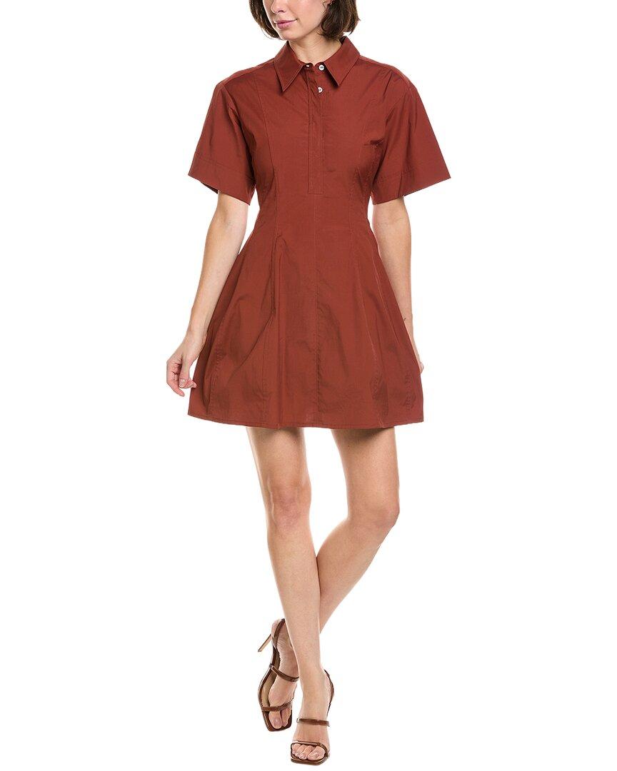 alc red mini dress A.L.C. Valenti Puff Sleeve Fitted Red Mini Dress size 4