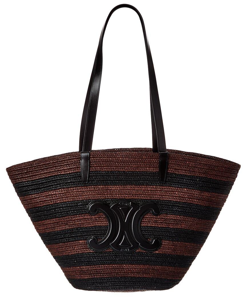 Clara Celine Classic Panier Celine Raffia Tote Женская пляжная