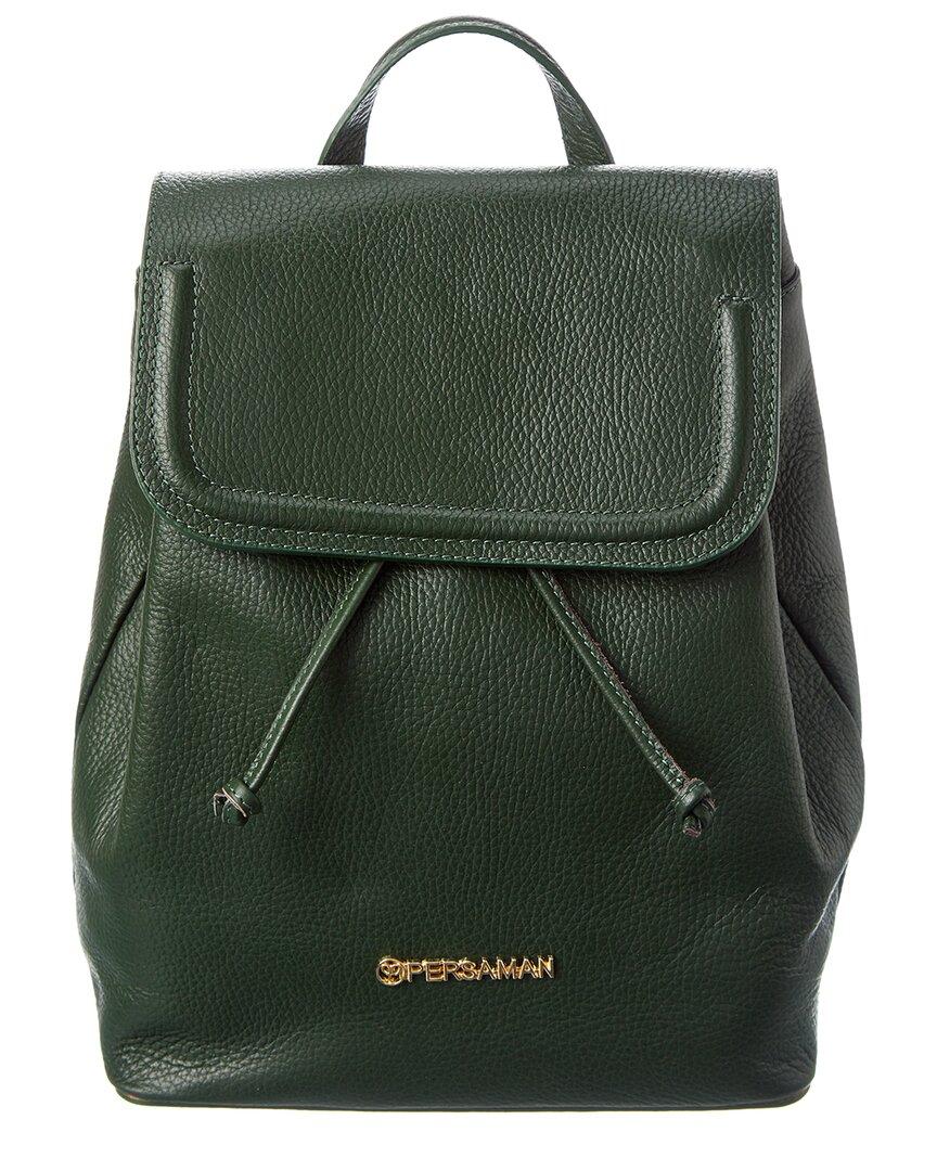 Persaman New York Camille Leather Backpack in Green | Lyst