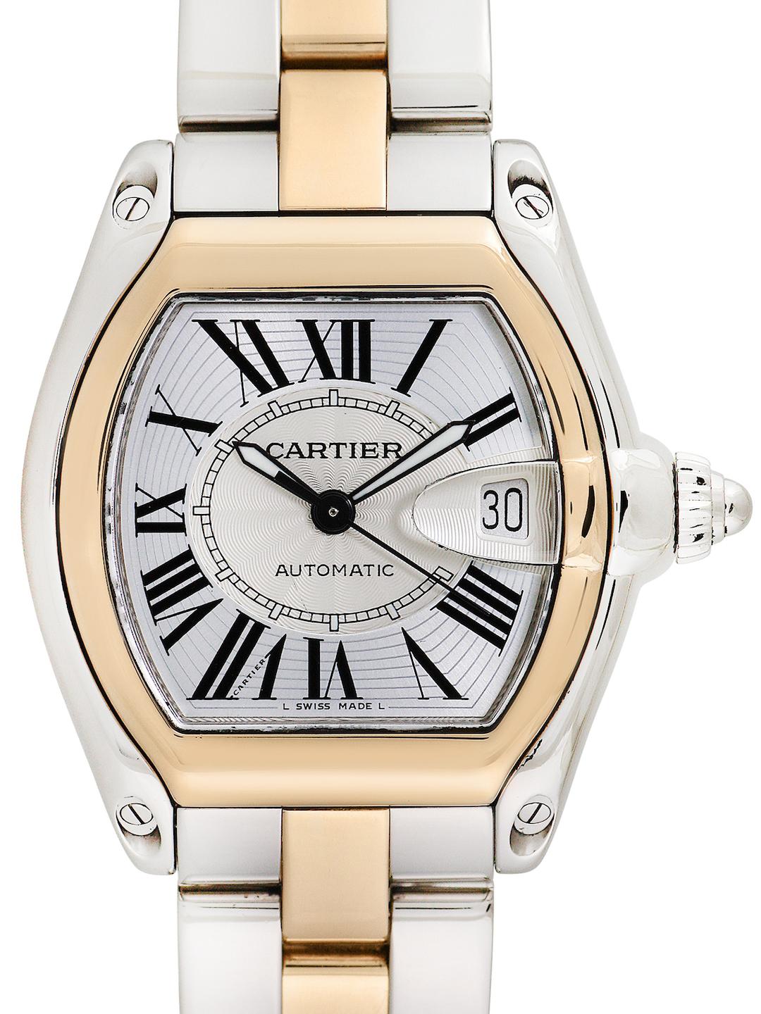 cartier roadster gold and steel