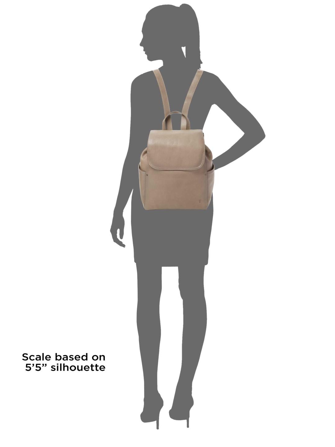 frye olivia leather backpack