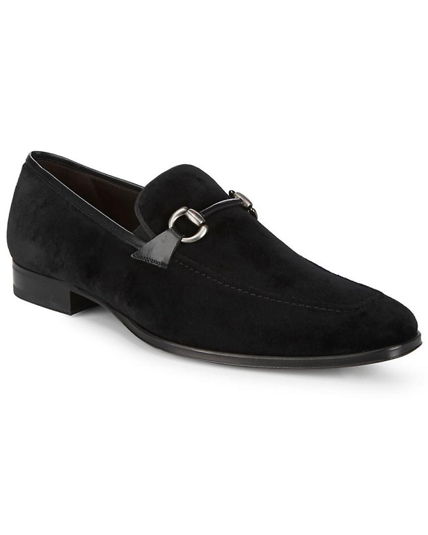 Mezlan Classic Velvet Loafers in Black for Men - Lyst