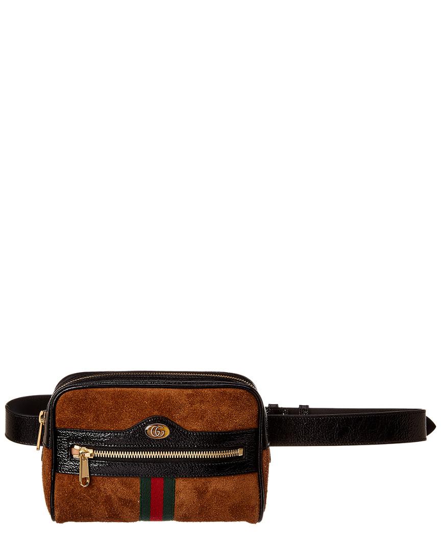 gucci belt bag suede