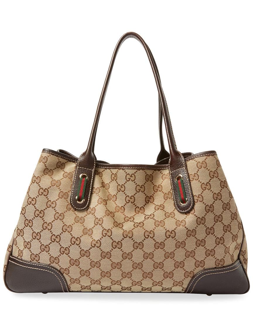 Gucci Brown GG Canvas \u0026 Leather Princy 