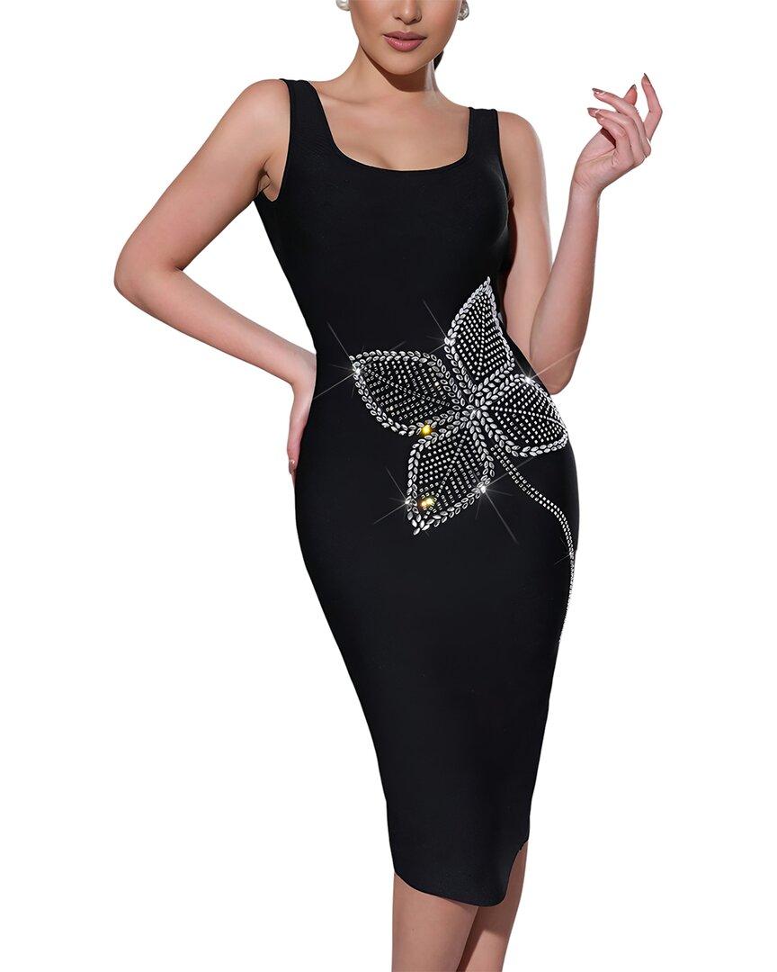 knee length dresses for ladies AMINA GLAM Midi Dress