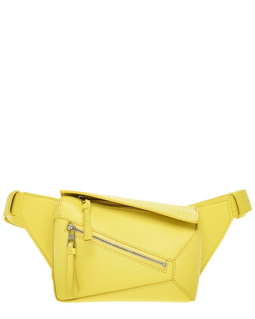 Loewe Puzzle Mini Leather Fanny Pack in Yellow Lyst UK