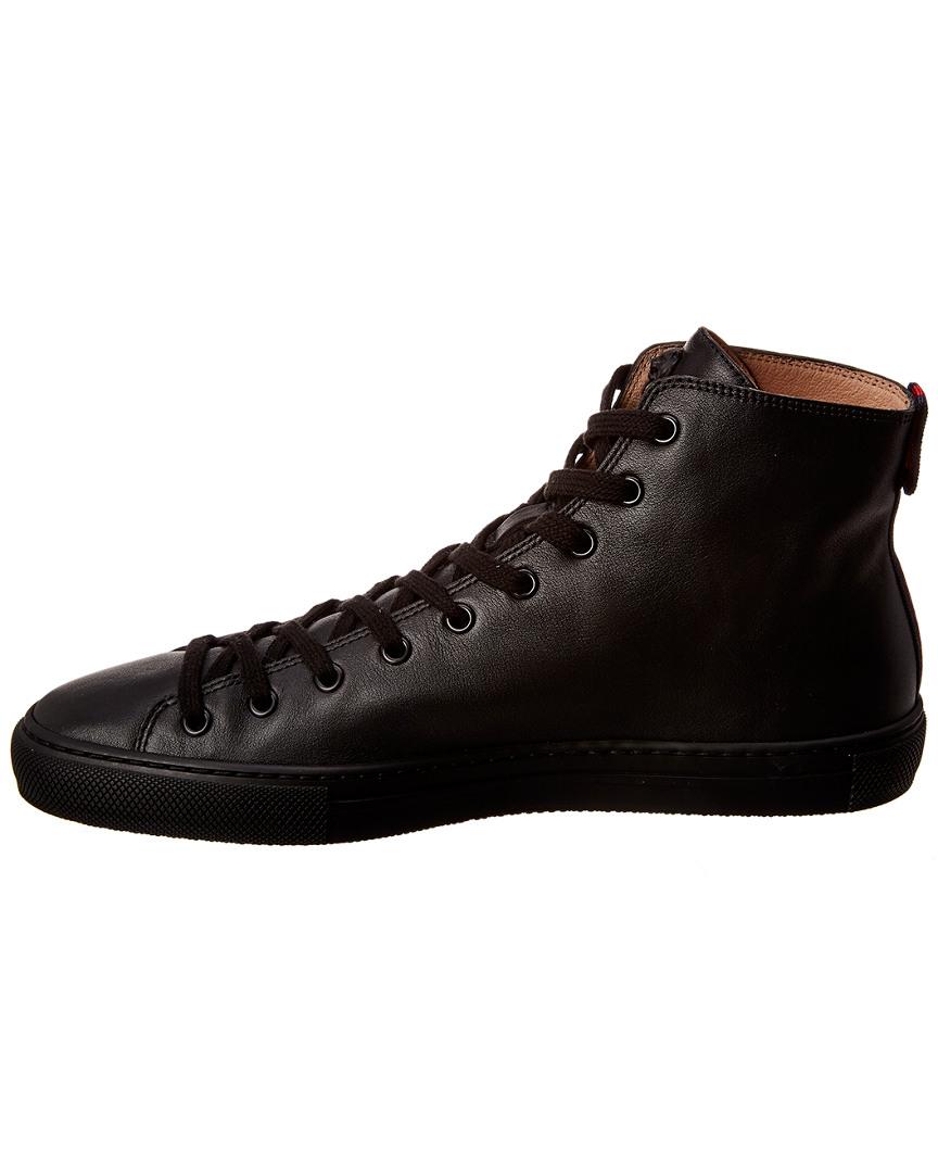 Gucci Leather High-top in Black for Men | Lyst