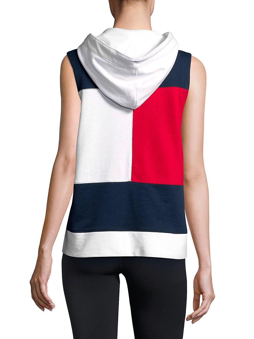 tommy hilfiger sleeveless hoodie