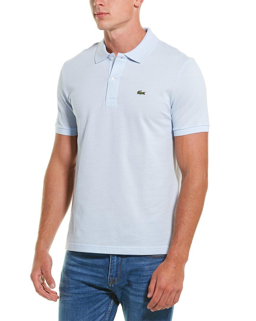 Lacoste Cotton Ph4012 Slim Fit Pique Polo in Blue for Men | Lyst