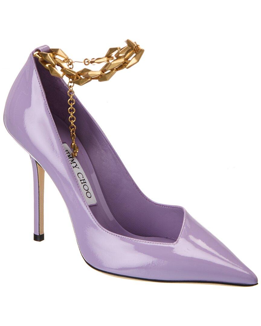 Jimmy Choo Diamond Talura 100 Patent Pump in Purple Lyst