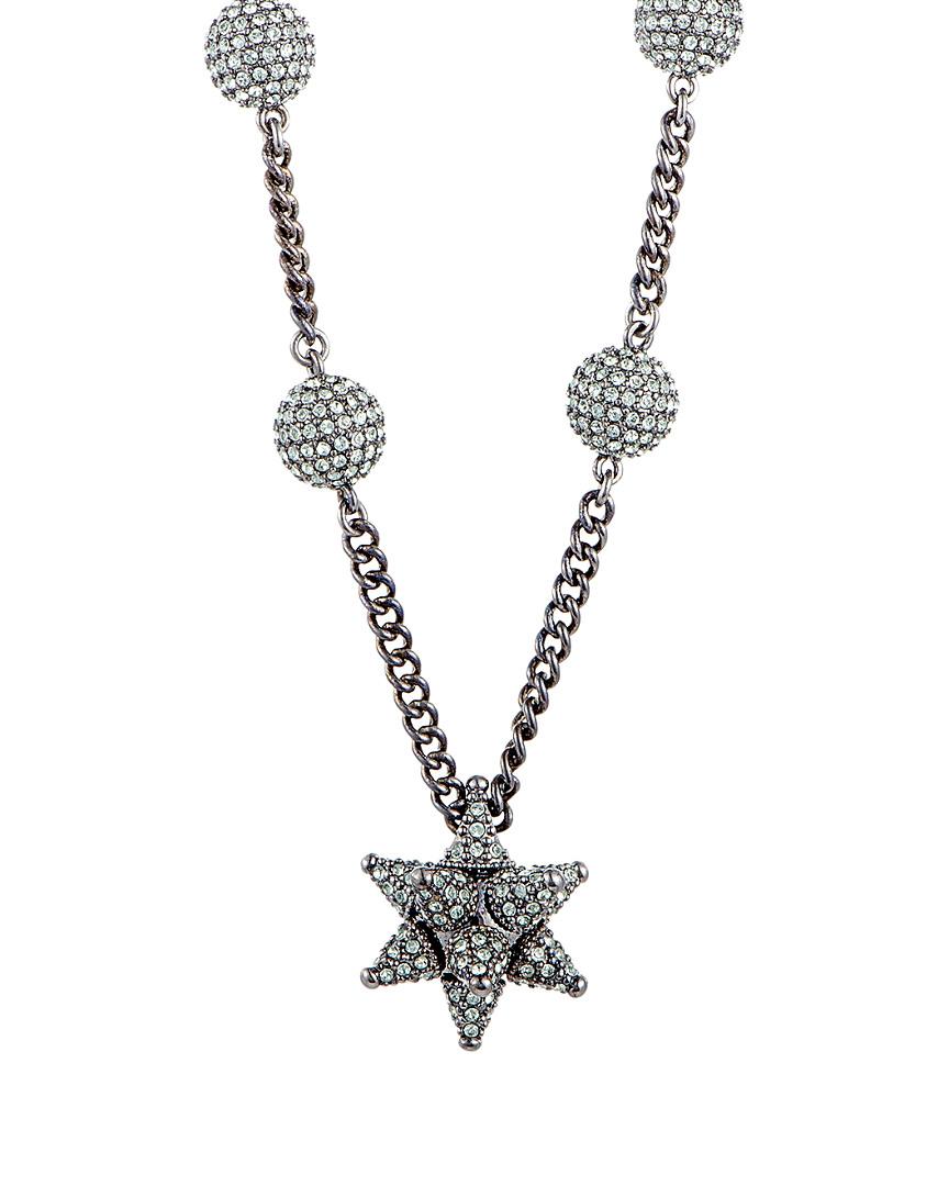 Swarovski Crystal Ruthenium Plated Necklace in Metallic - Save 1% - Lyst