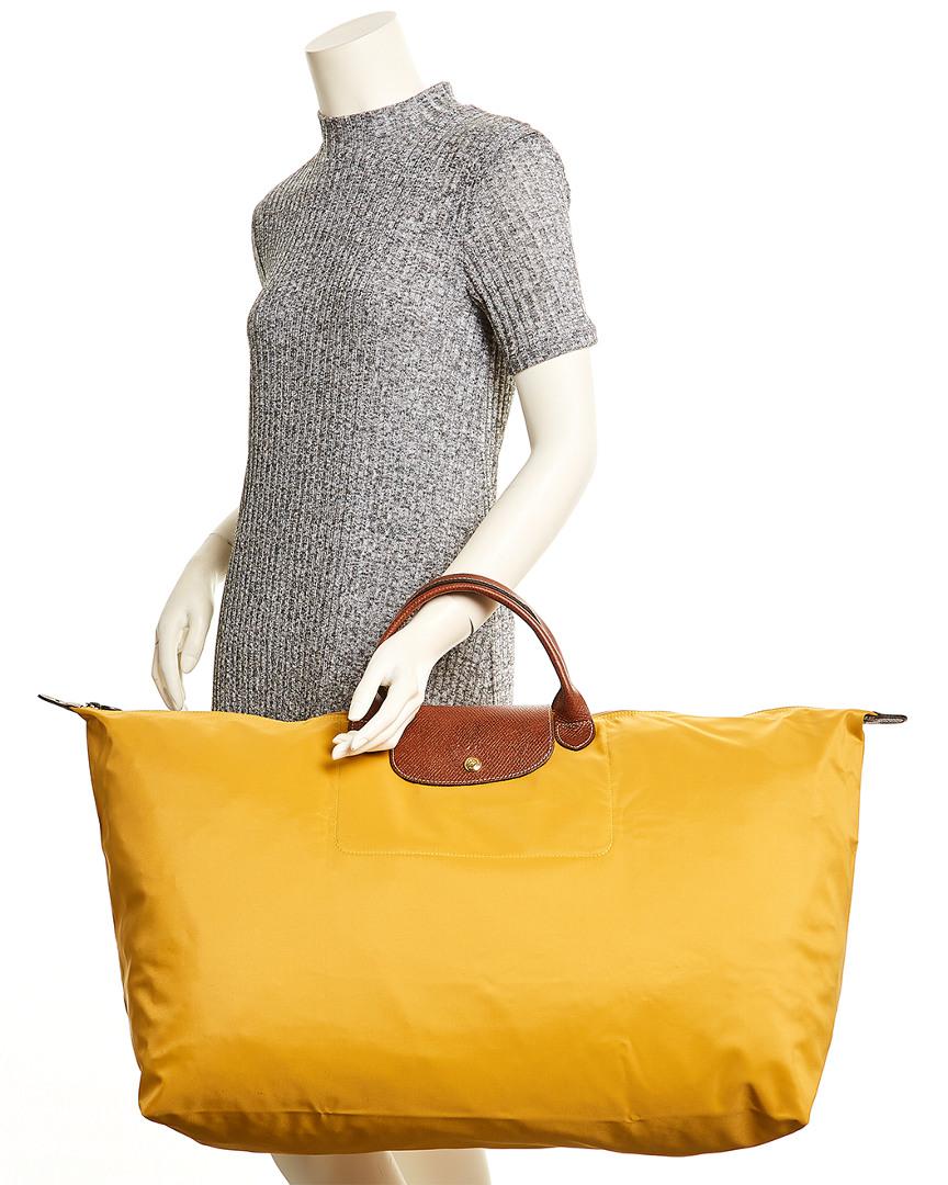 Longchamp Le Pliage Xl Nylon Travel Tote in Yellow | Lyst