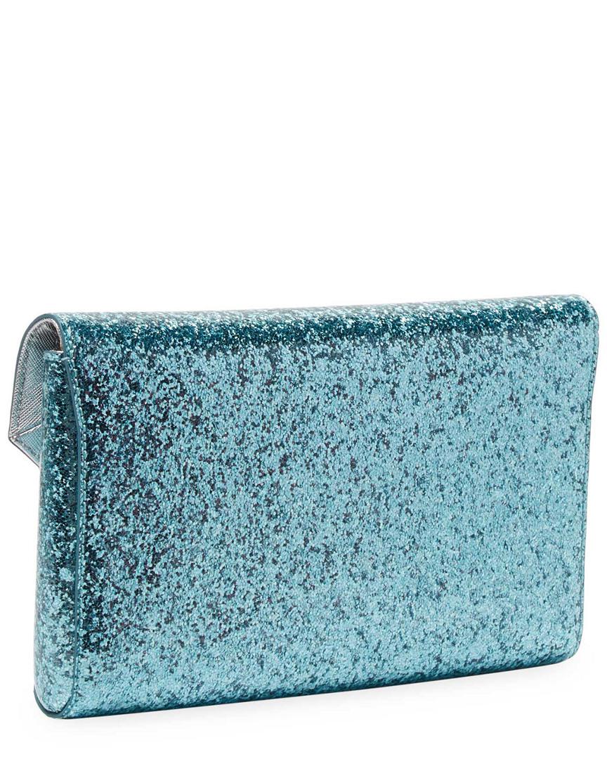 kate spade blue glitter wallet