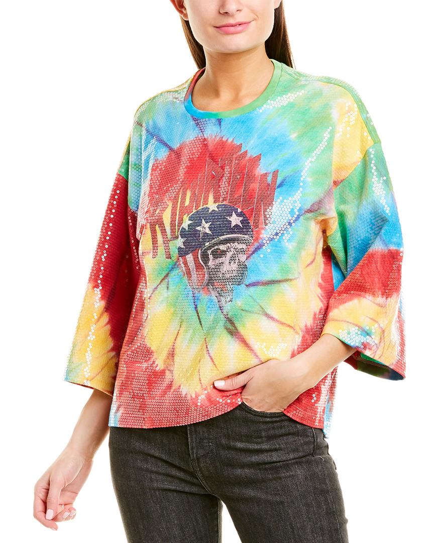 sequin tie dye sweatshirt