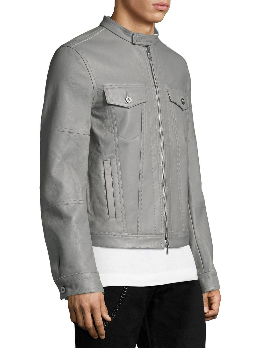 black gold leather jacket