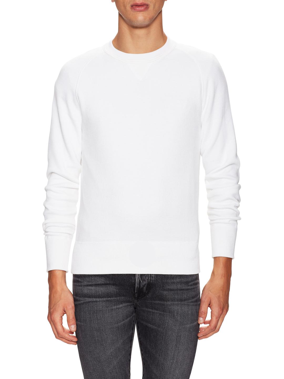solid white sweatshirt