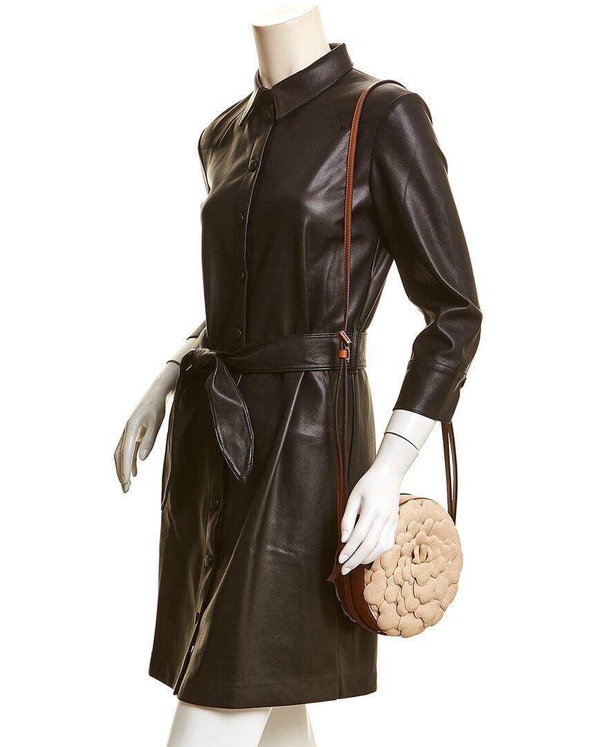 Valentino Rose Edition Atelier Raffia Leather Shoulder Bag Lyst