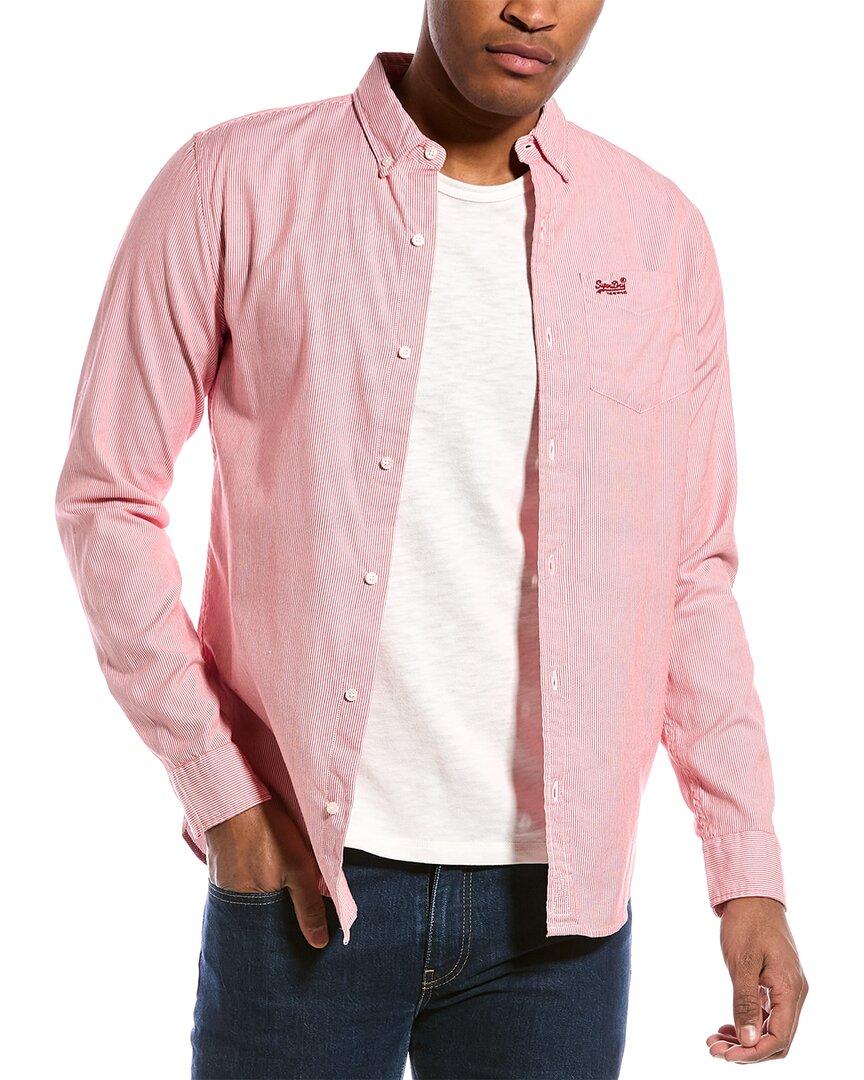 Superdry Classic University Oxford Shirt in Pink for Men | Lyst Canada