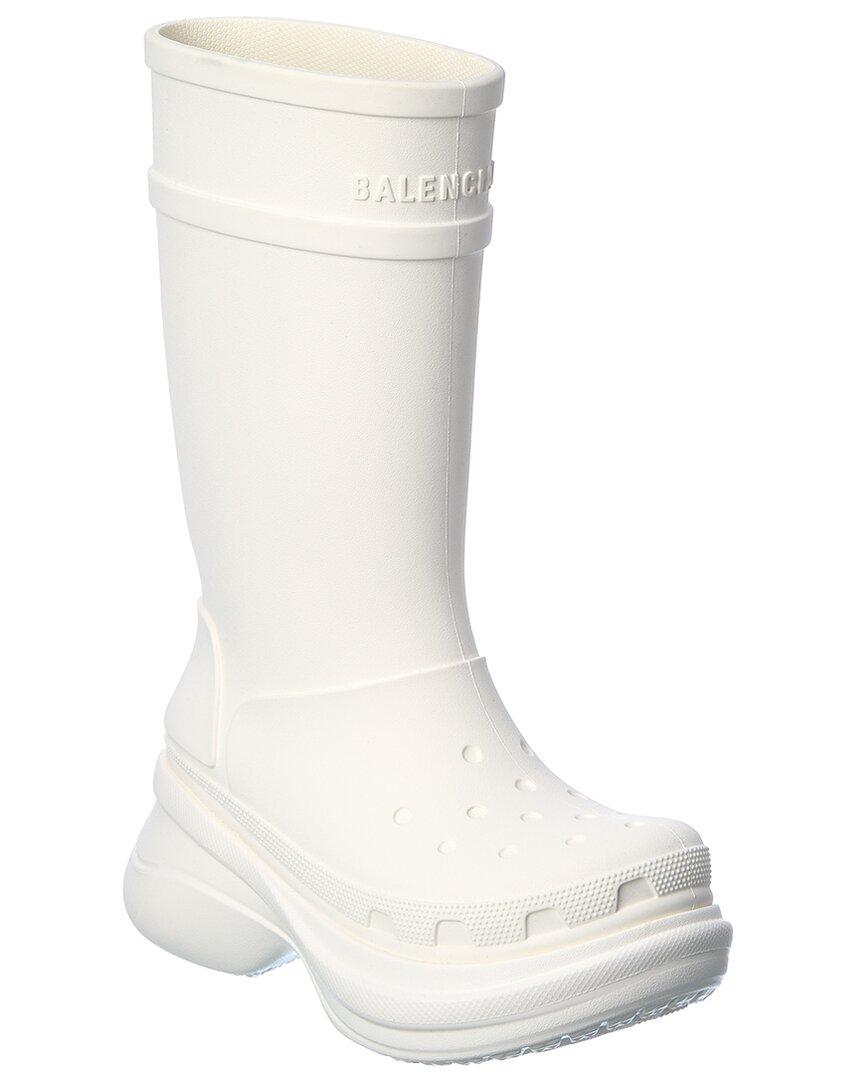 Balenciaga X Crocs Rubber Boot in White | Lyst