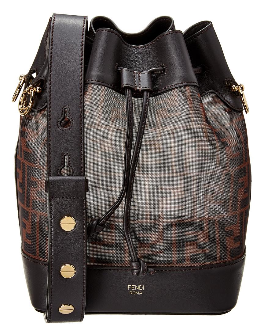 fendi mon tresor mesh bucket bolsa