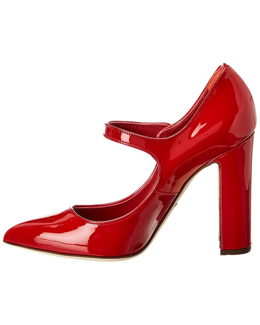 red patent mary jane shoes
