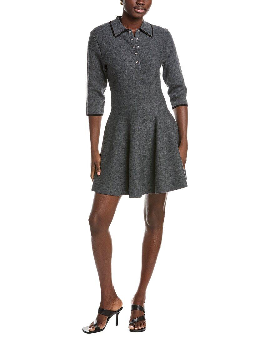 Maje Knitted Wool-blend Polo Dress in Black | Lyst UK Maje Knitted Wool-blend Polo Dress in Black | Lyst UK