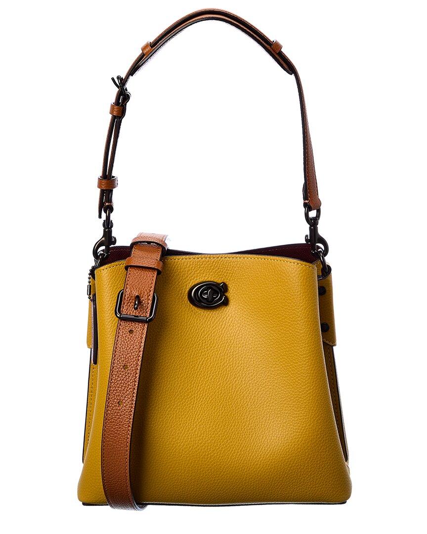 COACH Willow Leather Bucket Bag in Brown Lyst