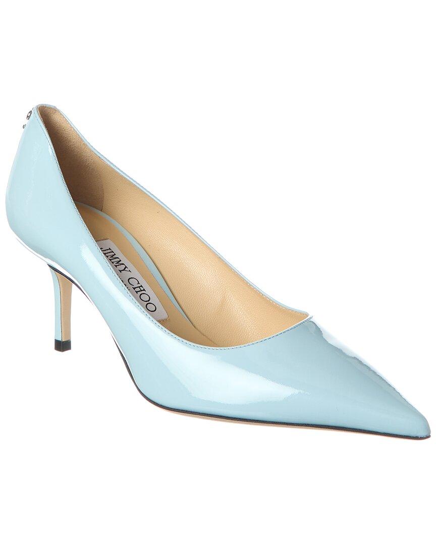 ジミーチュウ LOVE65 37½ White Mesh Pointed-Toe Pumps with Dégradé Crystals | LOVE 65