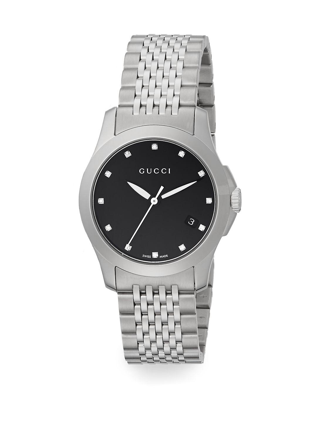gucci timeless diamond watch