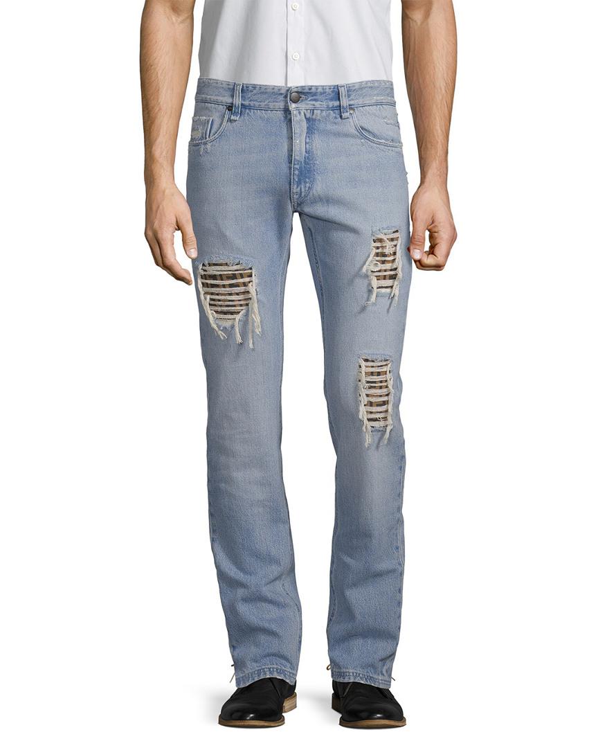 fendi distressed jeans