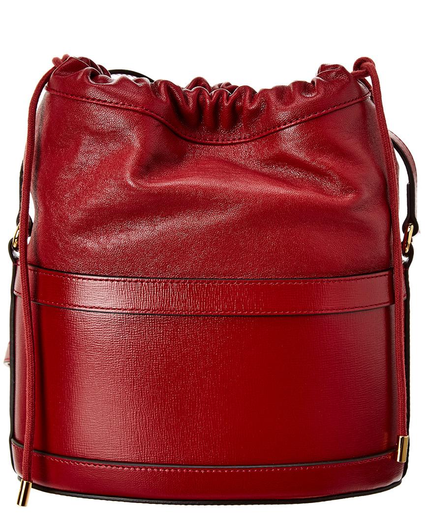 Gucci Vintage Red Suede Horsebit Bucket Bag - Red Bucket Bags, Handbags -  GUC327634