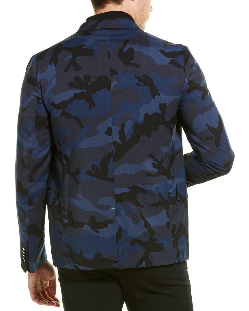 blue camo blazer
