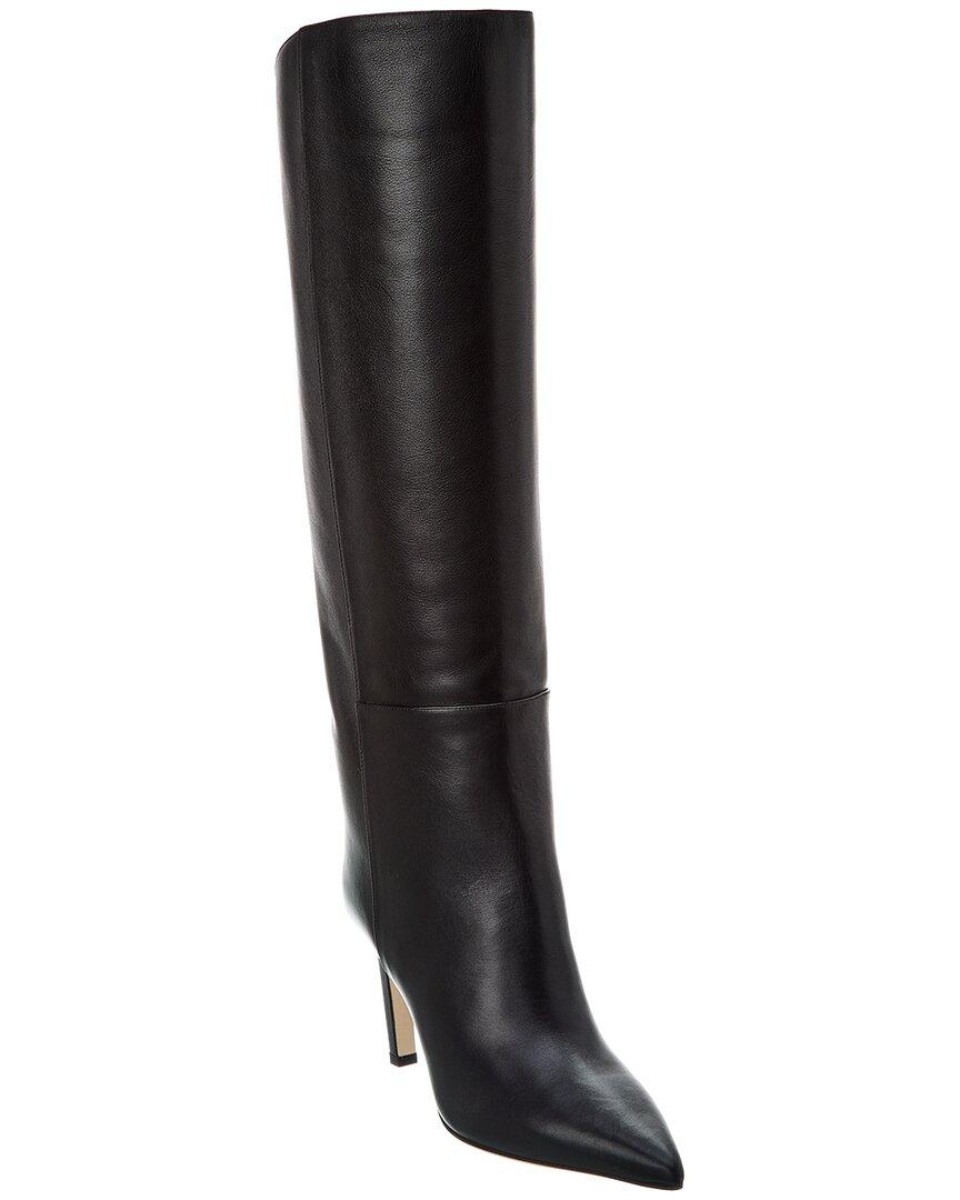 Jimmy Choo Alizze Kb 85 Leather Knee-high Boot in Black | Lyst