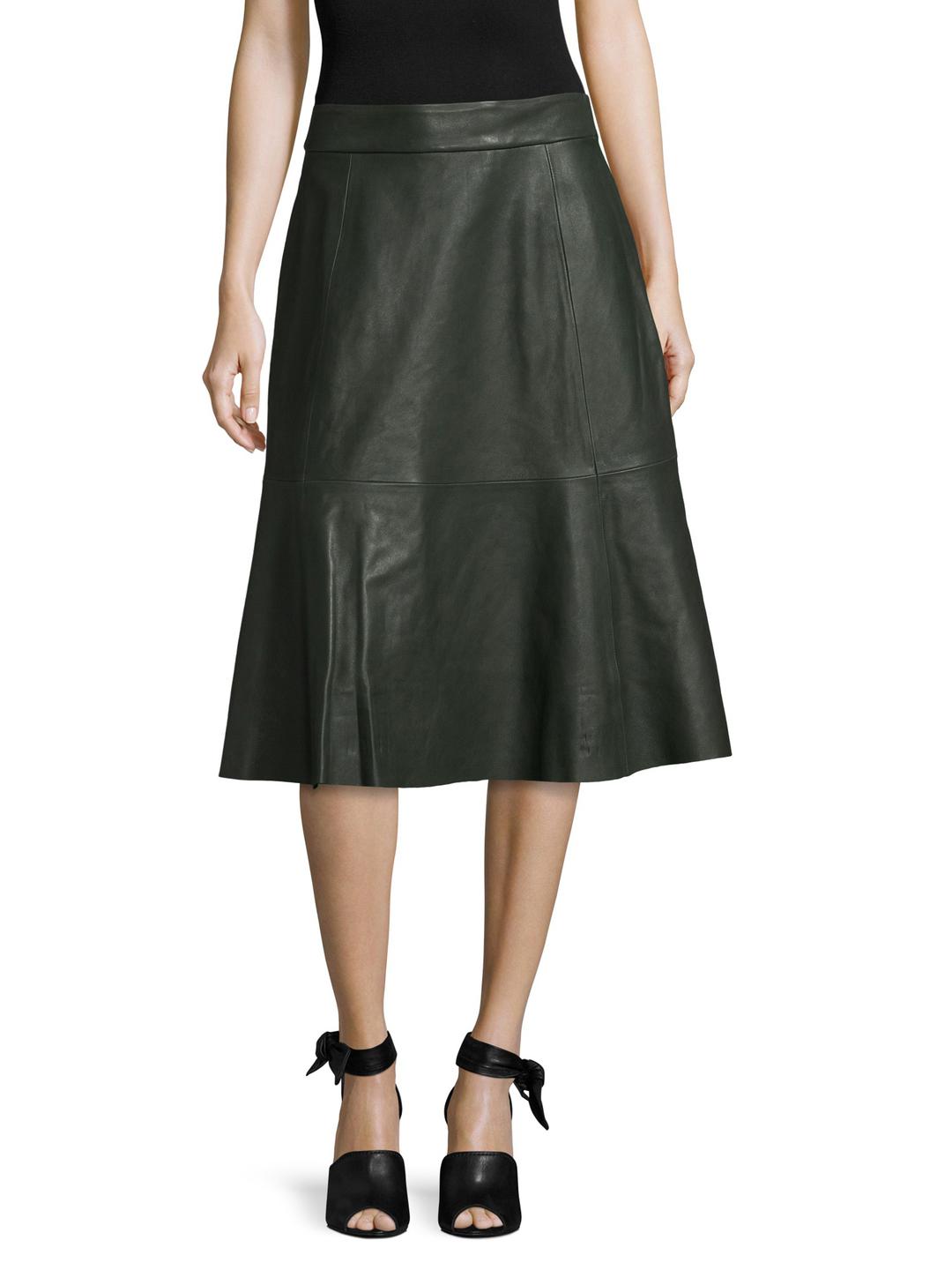 Arriba 36+ imagen kate spade leather skirt