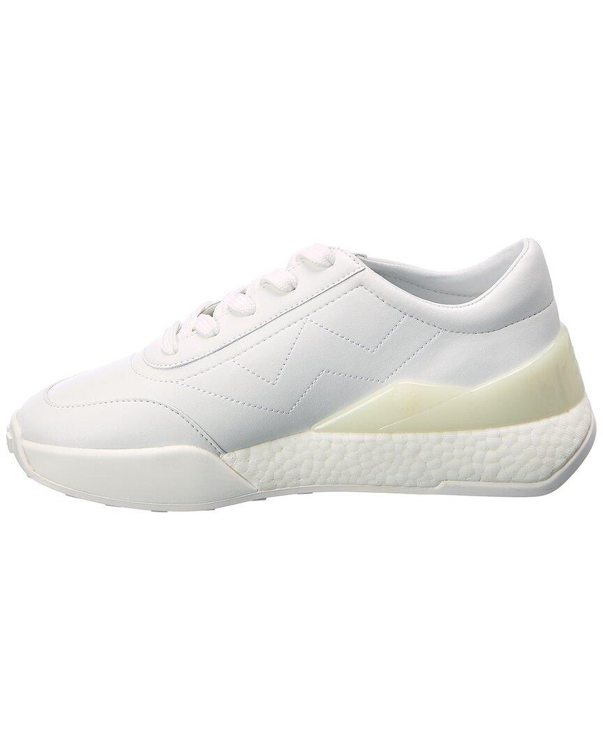 Stuart Weitzman Dodie Leather Sneakers in White - Save 1% | Lyst