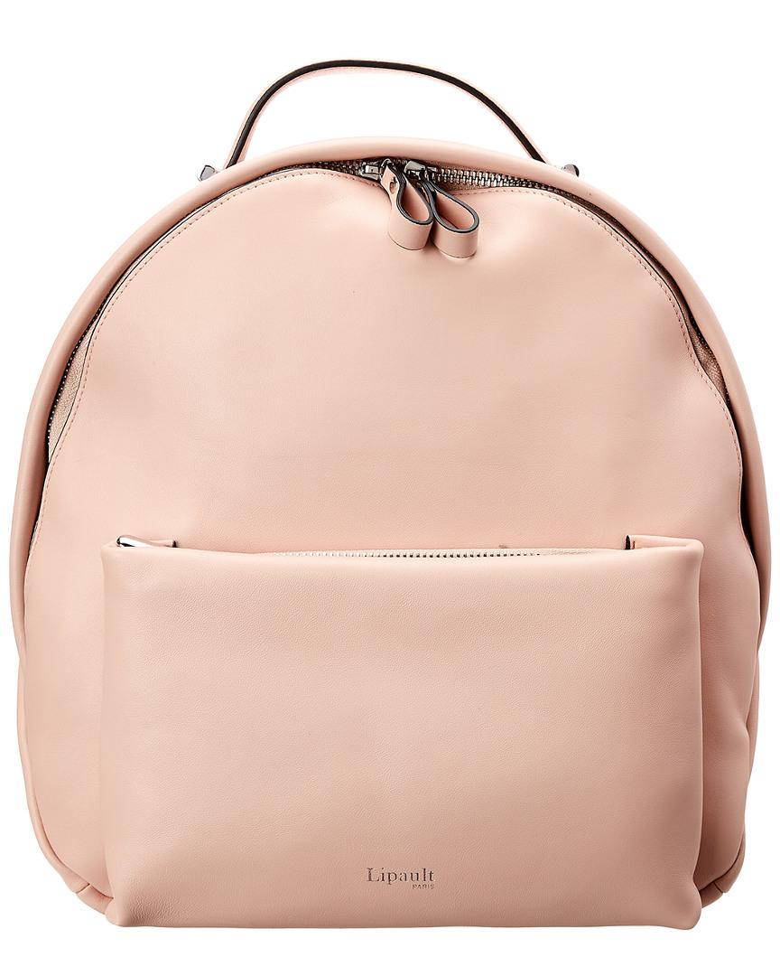 lipault leather backpack