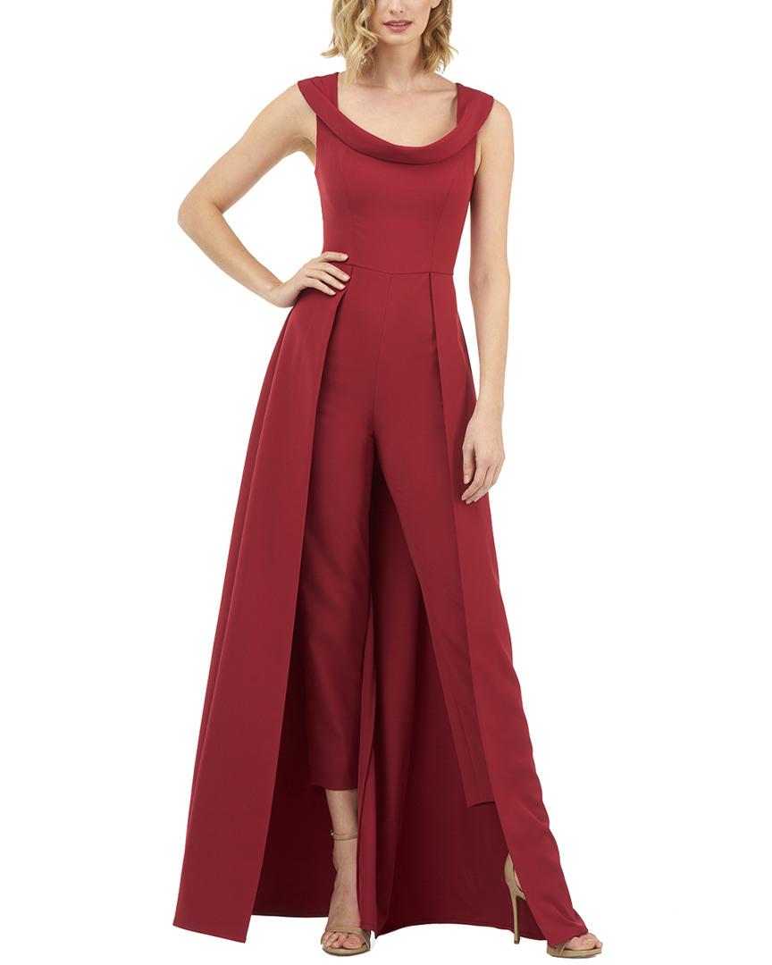 Kay Unger Synthetic Jumpsuit Gown in Ruby (Red) - Save 52% - Lyst